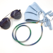 UNIQ AM013 Wholesale Customize Anti-Lost Diamond Glasses Strap Luxurious Eyeglass Chains FaceMask Holder Chain